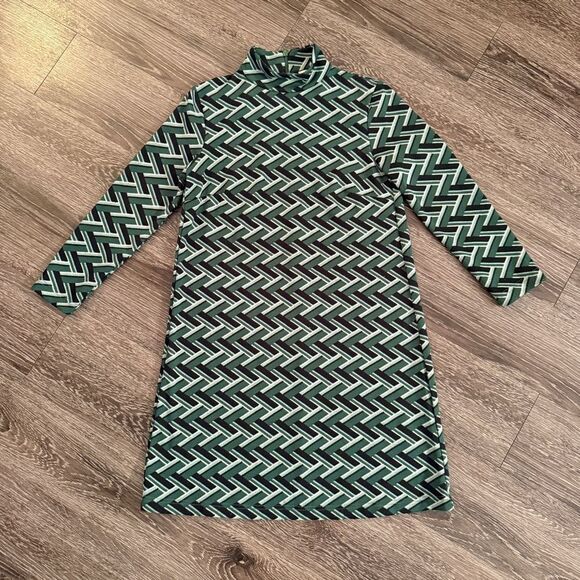 Tuckernuck Emerald Geo Mod Ellie Dress - Picture 1 of 9